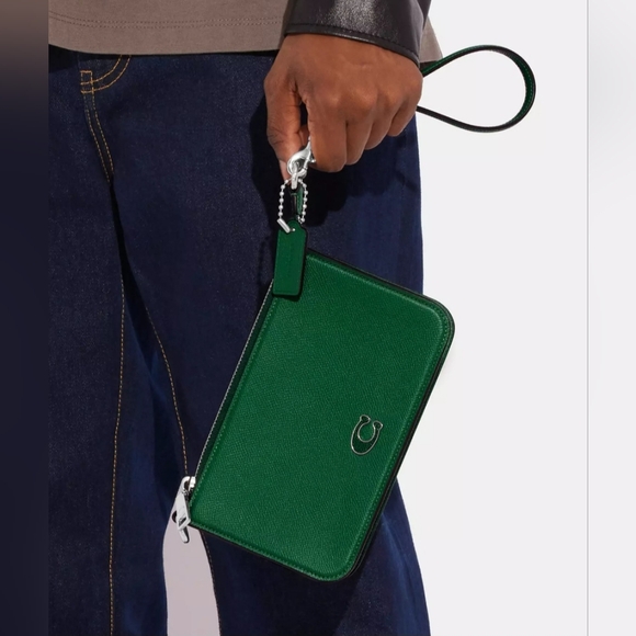 COACH Pouch Bag With Signature Canvas - Picture 13 of 15